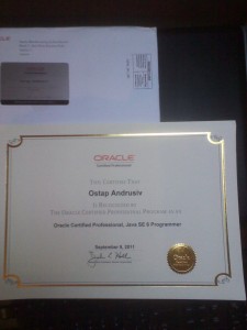 Oracle Certified Professional, JAVA SE 6 Programmer